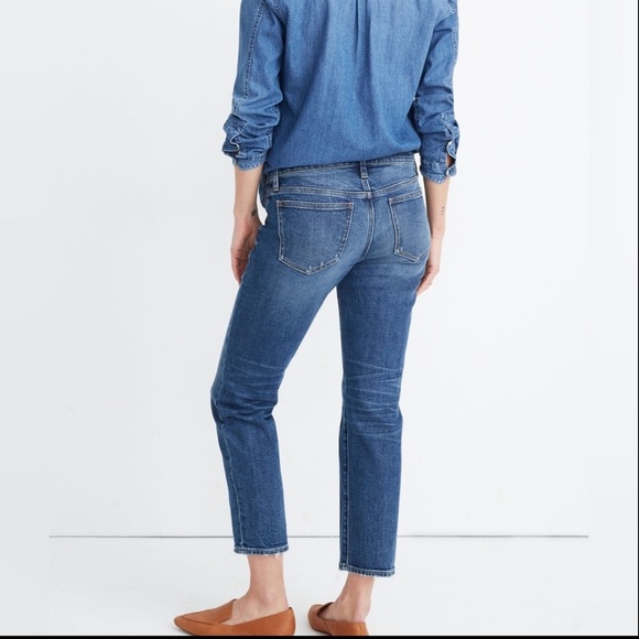Madewell Maternity Side-Panel Classic Straight Jeans Adjustable Edition Size 24 - Picture 1 of 10